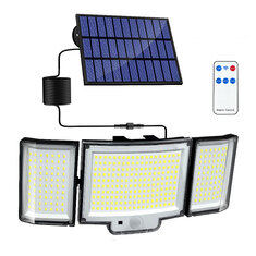 Elfeland 328LED Solar Light Outdoor Lamp Super Bright Motion Sensor Waterproof 3 Working Modes Spotlight Solar for Garden Securi for Outside Landscape