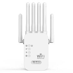 1200Mbps Wireless WiFi Repeater 2.4G&5.8G Signal Router 802.11N Long Range Wireless WiFi Extender Amplifier WIFI Booster with 6 Antennas