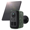3MP Solar Security Camera Camouflage Color Night Vision PIR Motion Detections 2-Way Audio  IP66 Waterproof Wireless Outdoor Indoor Surveillance CCTV Cameras