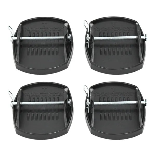 4Pcs Caravan Jack Pads Leveller Wheel Foot Leg Support Jacking Lift Pad Support Stand For Trailers RV Universal Jack...