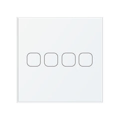 86 Type Tuya WiFi Touch Smart Switch Voice Control APP Control Timer Function Work with Amazon Alexa Google Assistant [Neutral Wire]