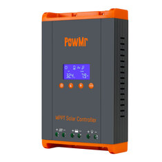 PowMr HHJ60-PRO MPPT 60A Solar Charge Controller Solar Panels Regulator 12V 24V 36V 48V Parallel Up 12 Units For Lead Acid Lithium Battery