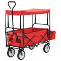 Folding Handcart with Sun Canopy Folding Handcart