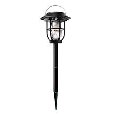 Elfeland Solar Outdoor Lights Splashproof Motion Sensor Wall Mounted Lawn Lamp for Garden Yard Pathway Camping Decoration Atmosphere