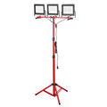 LED Work Light With Stand, 21000 Lumens, Three-Head Portable Camping Light With Individual Switch, Tripod Stand, 10.83 Ft Power Cord, For Indoor Outdoor Job Site Construction, IP65 Waterproof
