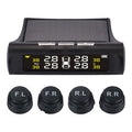 Solar Power TPMS Car Tire Pressure Alarm Monitor System Auto Security External Sensor Tyre Pressure Temperature Warning