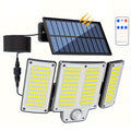 280LED Split Design Motion Sensor Solar LED Floodlight With Remote Control 3 Modes IP65 Waterproof Outdoor Security Garden Light