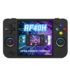 [128G] RF40H 30000+ Games Handheld Game Console 4-inch IPS Screen with RGB Joysticks RK3326 Open Source Linux System Retro Gaming Console 4000mAh WiFi Player Console