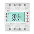 380V 100A Tuya Smart WiFi 3 Phase Bi-Directional Energy Power kWh Meter Over Under Voltage Protector Relay Switch Current Limit Work with Alexa Google Assistant