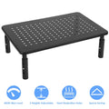 Monitor Stand Riser 3 Height Adjustable Desk Riser Organizer With Ventilation Holes