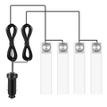 4Pcs Car Interior LED Atmosphere Light Car Charge