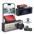4k+1k Dual Dash Cam 3.16 IPS Screen Front & Rear HD Dual Recording Screen GPS Driving Recorder WiFi Connection Night Vision