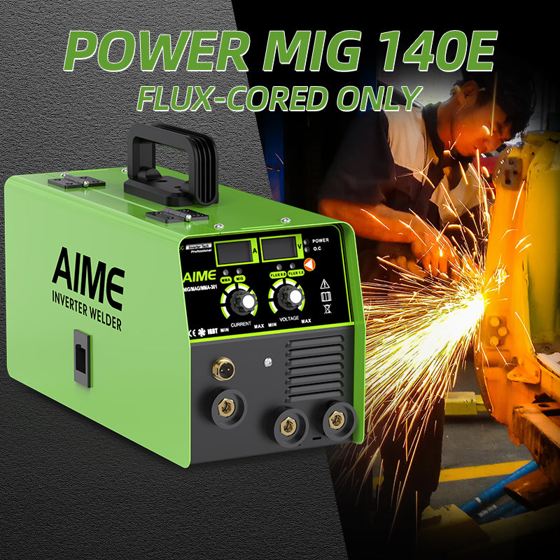140A 3 In 1 Mig Welder, Solid Wire, Mig Lift Tig Manual Welding Equipment 10 Igbt Inverter, Synergistic Control, Led...