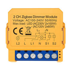 Tuya WiFi or ZigBe Smart Dimmers Switch Module 1 or 2 Gang Control LED Lights Di