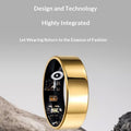 Multifunctional Smart Ring Solid Color Video Playback Heart Rate Blood Oxygen