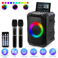 Portable Wireless Party Speaker With LED Light 2 Wireless Mics Remote Control TWS Music Accompany Mic. Priority Bass...