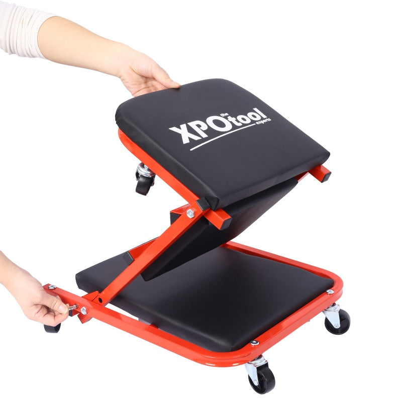 Mechanic Crawler, Garage Gift, 36inch Z-crawler Seat, 2-in-1 Mechanic Gift, 300 Lb Capacity, Low Profile Crawler...
