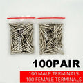 10 0 Pairs Deutsch Solid Terminal No.16 Contact Pins Male Female Connector Plug