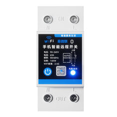 eWelink 63A Din Rail Smart Switch Relay APP Remote Control Timer Inching Function 2P Circuit Breaker Switch  Works with Alexa Google