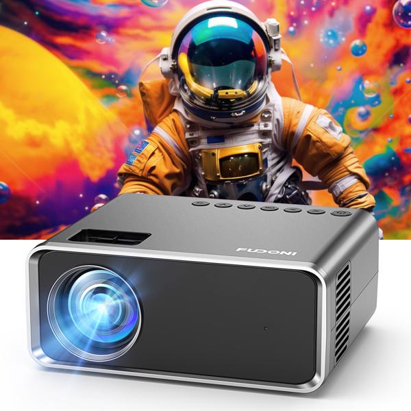 Projector With WiFi & Bluetooth, Upgraded 5G Portable Projector, Support 4K, Native 1080P, 12000 Lumens, Outdoor LED...