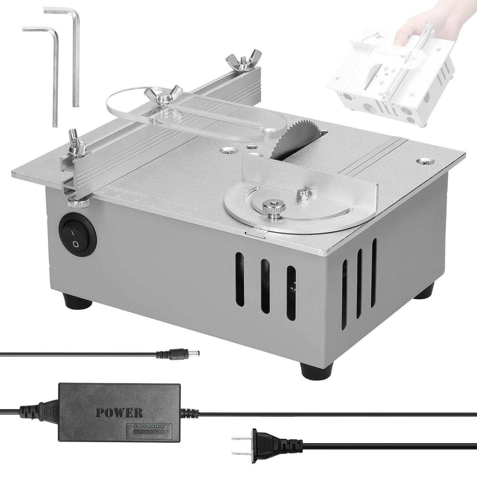 Support Pan European-DIY Mini Table Saw Table Saw Wood PCB PVC Cutting Machine Woodworking