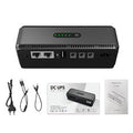 DCL-18W Mini DC Power Supply UPS 18W 8800mAh/10400mAh USB Type-C 5V/2A DC POE 15V/0.6A 24V/0.4A Input 100-240V for Network Devices