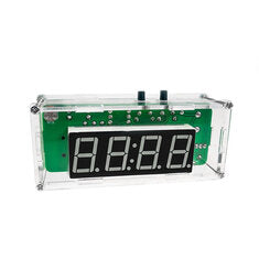 DIY Digital Clock Kit Multifunctional DS1302 USB Nixie Tube Display with Alarm Temperature Memory Brightness