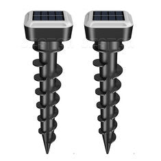 Elfeland Solar Ultrasonic Animal Repeller with RGB LED Lights, Solar Powered Pest & Rodent Deterrent, IP44 Waterproof for Garden, Yard, Farm & Camping
