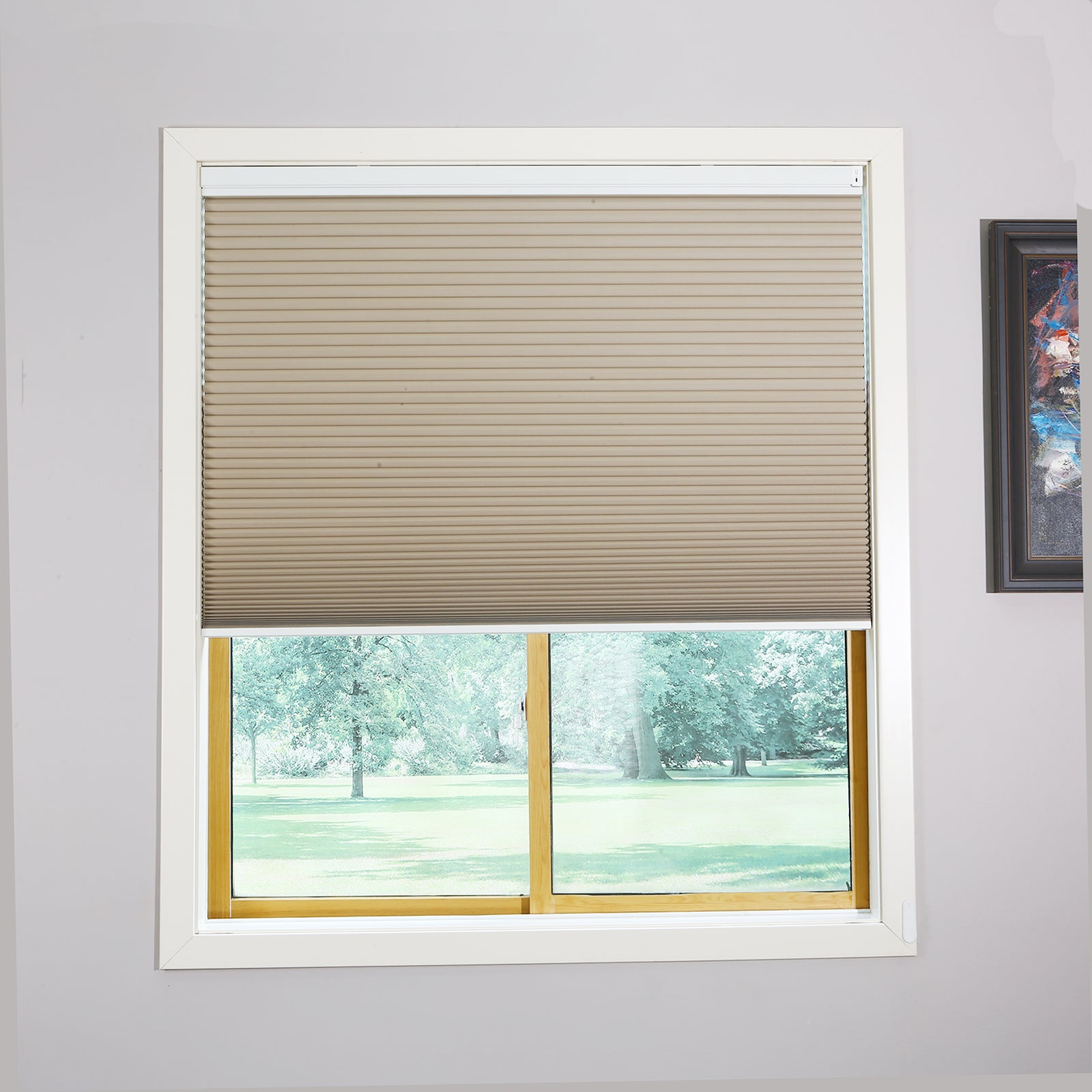 Raised Flag Day-Night Shade With Remote Control And Solar Panel-Full Blackout Motorized Shades For Home And...