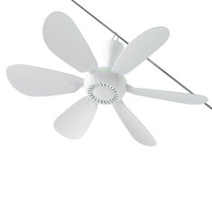 Tevorex 5 / 6 / 8 Leaves Electric Ceiling Fan Silent Low Noise Energy Saving with Remote Cable Lightweight Portable for Camping Bed Dormitory Tent