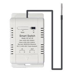 EWeLink Smart WiFi Temperature Humidity Controller Switch 20A 3800W High Power with Temp Sensor Automation Timer Remote App Voice Control with Alexa Google Home