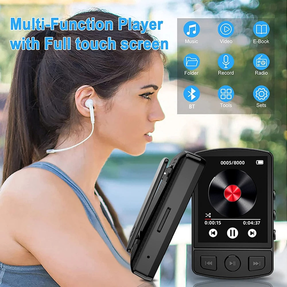 Sports Back Splint MP3MP4 Recording 18-inch Large Screen Bluetooth Sports