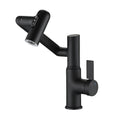 Bathroom Sink Faucet With Spray Function, Temperature Display, Anti-Slip Switch, Hot & Cold Controls, And 360  Swivel Spout