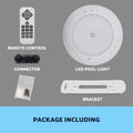 Resin Filled Swimming Pool LED Light 12V 55W RGB Remote Control Memory Function