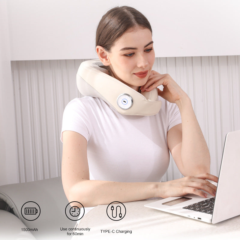 Household Smart Red Light Thermal Multi-Function Cervical Spine Massager