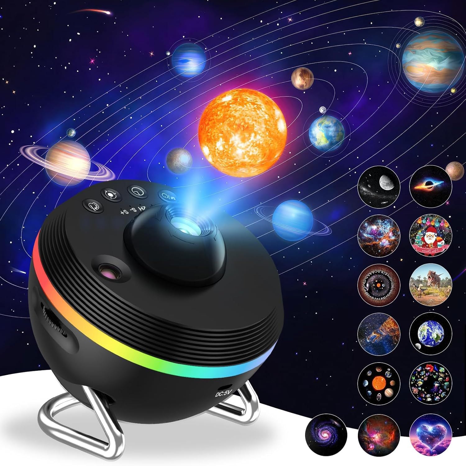 13 In 1 Ultra Clear Galaxy Projector Lamp Rotary Space Ball Planetarium Projector Lights — kaufen online Deutschland