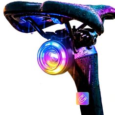 WEST BIKING Bicycle Taillight Magnetic Switch Colorful Smart Brake Taillight Mountain Road Bike Night Riding Warning Light