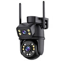 Guudgo 6MP HD 5X Zoom Dual Lens Security Camera WIFI PTZ IP66 Waterproof Night Vision 2-Way Audio Surveillance CCTV Cameras ICSEE APP Outdoor Camera