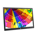 17 inch Screen Touch Button Digital Photo Frame LED Backlight 1080P HD Electronic Album HD Wall Mount Display Video Advertising Machine Video Player EU Plug
