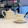 French Retro Light Luxury Floral Afternoon Tea Teapot