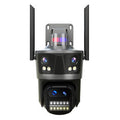 Hiseeu WF114 8MP 4K WiFi IP Camera Outdoor 8x Zoom Four Lens & Three Screen Auto Tracking Home Security CCTV Surveillance camera