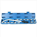 Professional Grade 15-Piece Timing Belt & V-Belt Adjuster Tool Kit | Heavy-Duty Chrome Vanadium Steel | For Tight...