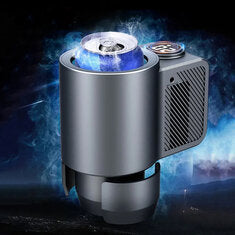 Smart 2-in-1 Car Heating Cooling Cup Cold Hot Coffee Milk Electric Beverage Warmer Cooler Holder For Drinks Travel Mini Car Fridge