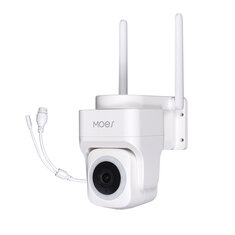 MOES Tuya WiFi 3MP Smart Security Camera Support Wireless Wired RJ45 Network IP65 Waterproof Motion Tracking Full Color Night EU Plug
