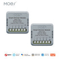 MoesHouse Tuya Smart Zigbe Dimmer Module Light Switch 1/2 Gang Timing Function Voice APP Remote Control Work with Alexa Google Assistant