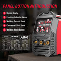 ACDC Pulse TIG Welder, 200A Welder, Rod Welding MMA TIG Welding, Dual Voltage LCD Display, IGBT Inverter,...