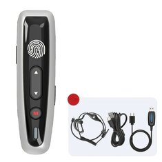 ABBREE AR-W6 Mini Collar Clip Ear-hanging Walkie Talkie Dual PTT 8 Volume Levels 16 Channels Wireless Copy Frequency UHF Type-C Charging for Salon Hotel