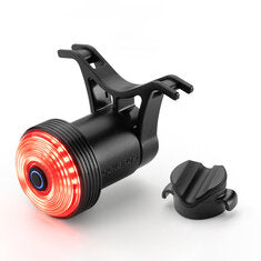 ROCKBROS Q0 Qzero Bicycle Taillight Smart Auto High Brightness Brake Sensing Waterproof LED USB Charging Bike Rear Light for Mountain Road Night Ride