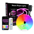 5m 10m Smart Neon Strip RGB LED Neon Light Strip Kit IP67 Waterproof 24V 12W or
