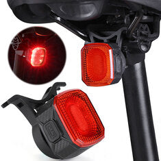 BIKIGHT Smart Sensing Brake Bicycle Taillight 6 Lighting Modes Waterproof Type-C Charging Bike Rear Light for MTB Night Riding Warning Safety